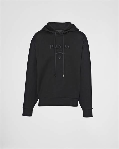 prada milano black hoodie|prada dress shirt long sleeve.